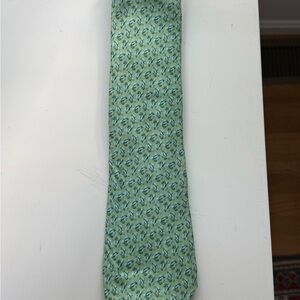 Vineyard Vines Light Green and Blue Patterned Tie